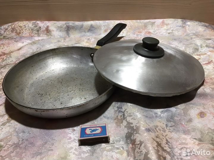 Большая сковородка СССР с крышкой