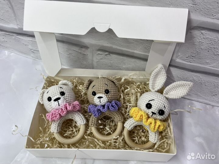 Погремушка-грызунок ручной работы