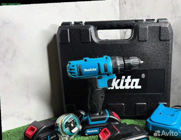 Шуруповерт Makita 26V с набором инструментов (Арт