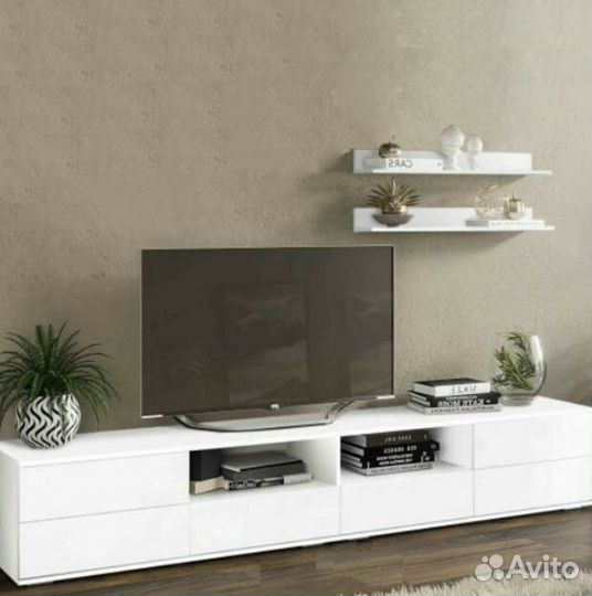 Тумба тв лофт белая