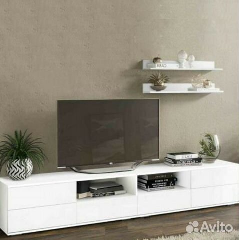 Тумба тв лофт белая