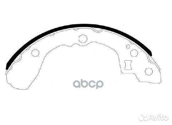 Колодки барабанные Kia/HSB/ HS1006 HSB