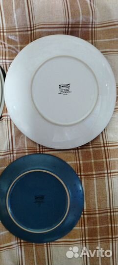 Тарелки IKEA разные 15 штук набором