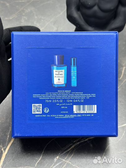 Acqua Di Parma Blu Mediterreneo 75+12 мл набор