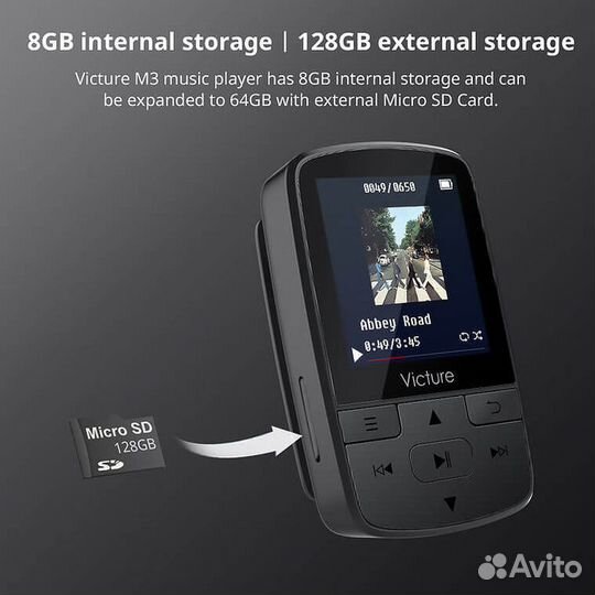 Victure Bluetooth MP3-плеер 8 гб