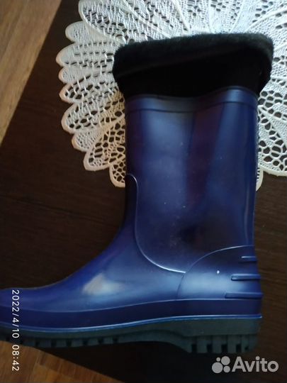 Полусапоги пвх утепленные