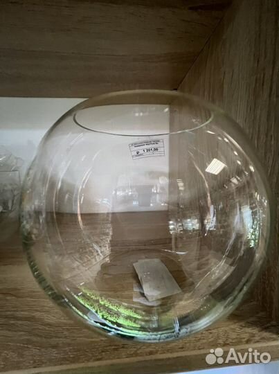 Аквариум бокал, круглые аквариумы