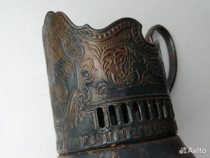 Подстаканник мельхиор Мнц Советский космос СССР