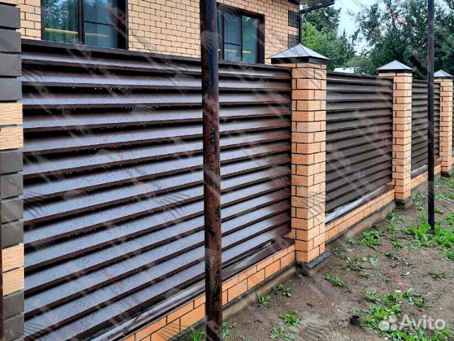 Забор жалюзи еврожалюзи