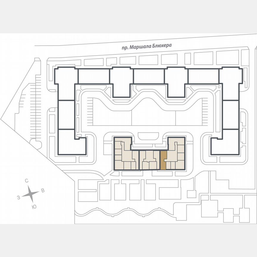 3-к. квартира, 88,8 м², 3/16 эт.