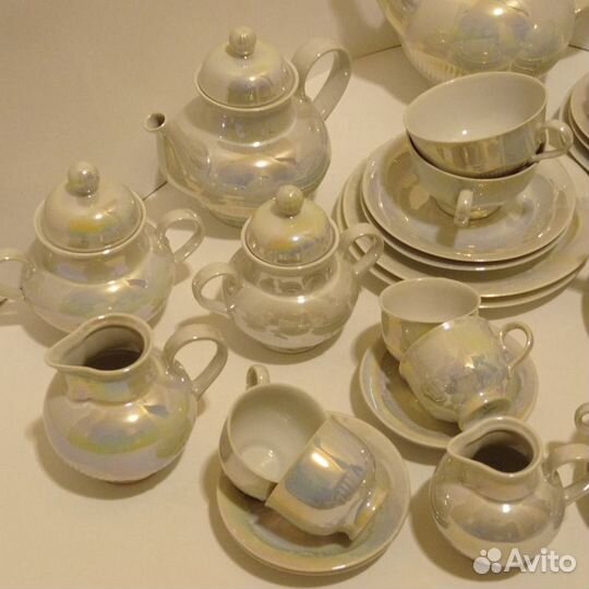 Чайно-кофейный сервиз 36 предметов фарфор ГДР