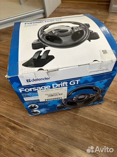 Руль c педалями Defender Forsage drift gt