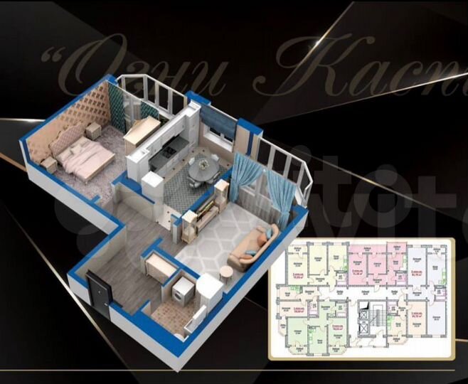 2-к. квартира, 77 м², 11/16 эт.