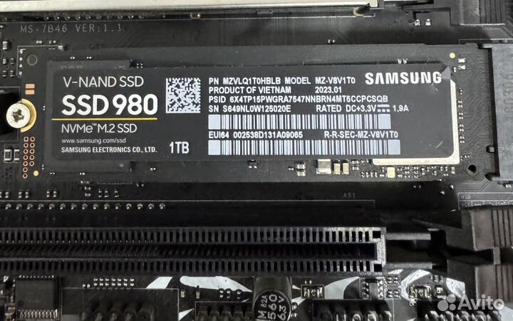 SSD Samsung 980 1TB m.2