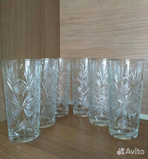 Стаканы хрустальные 2 набора СССР
