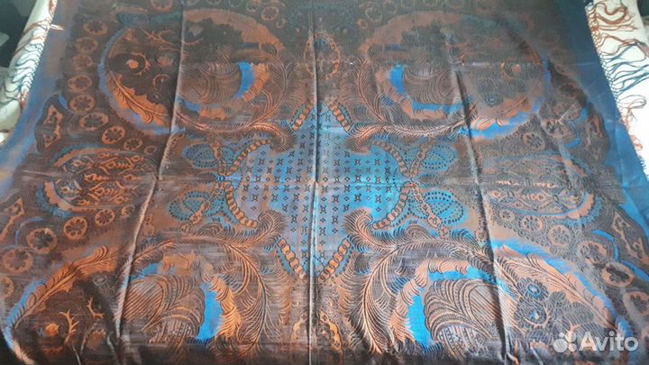 Старинный,шелковый платок 18 век