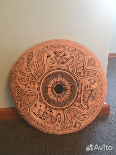 Декоративное панно из тыквы