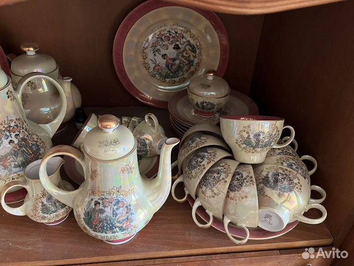 Сервиз ГДР Мадонна Гейши чайный кофейный