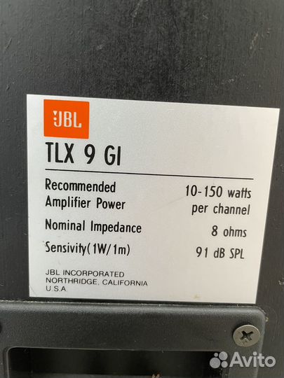Акустические колонки JBL TLX 9