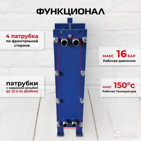 Теплообменник SN08-60 для гвс 300кВт 4700 л/час