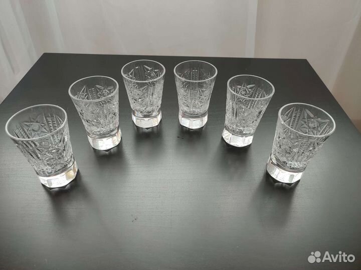 Стопки и графин хрустальные СССР