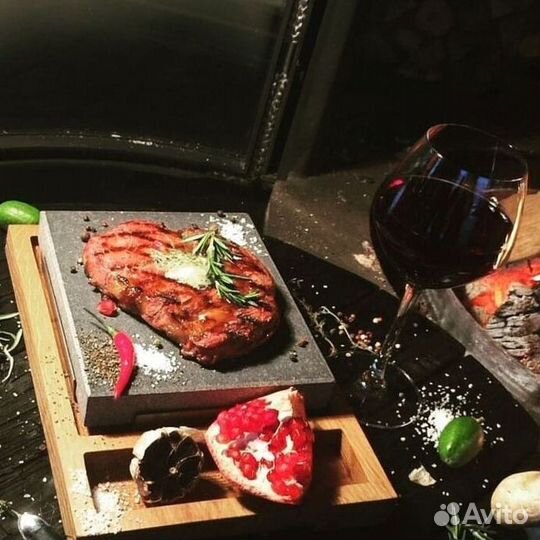 Вулканический гриль камень