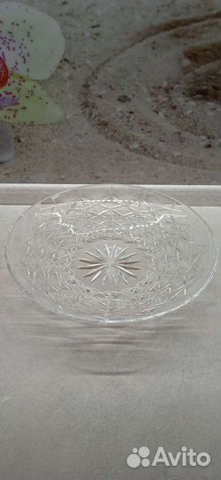 Блюдо хрустальное СССР