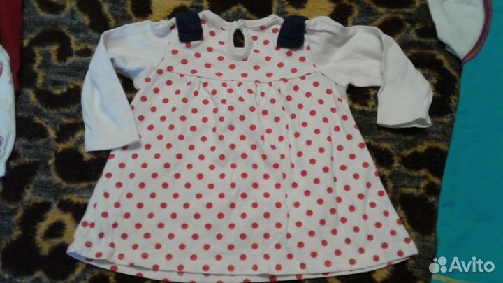 Детская одежда для девочек 74 80 пакетом