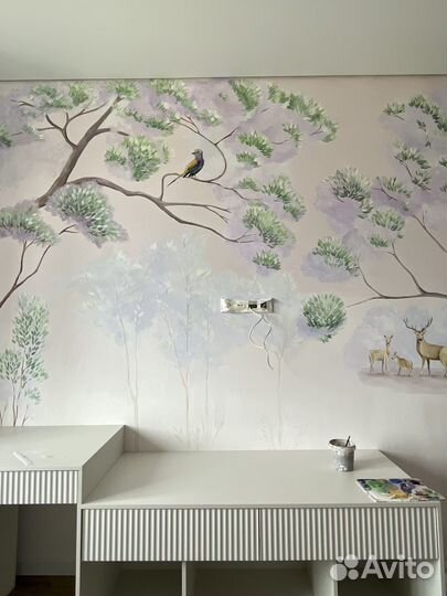 Художественная роспись стен, картина на заказ