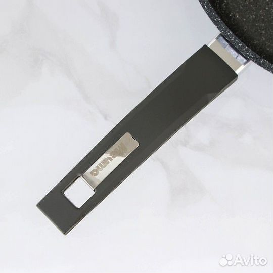 Сковорода «Гранит», d26 см, пластиковая ручка, ант