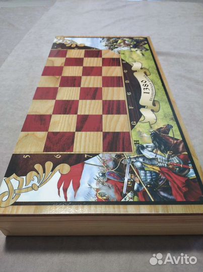 Шахматы нарды шашки 3 в 1 Куликовская битва