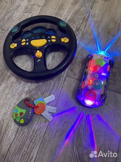 Игрушки музыкальные (руль,машинка,ключи)