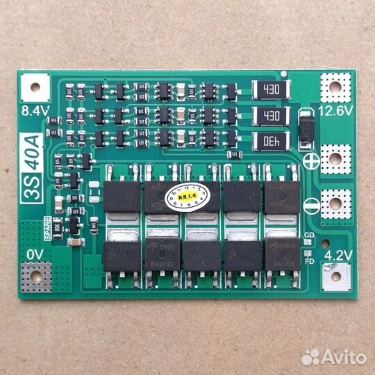 Контроллер заряда плата BMS 2S 3S 4S li-ion