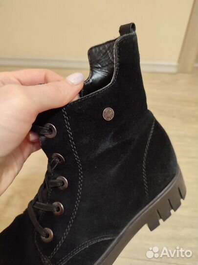 Ботинки замша/кода Rieker