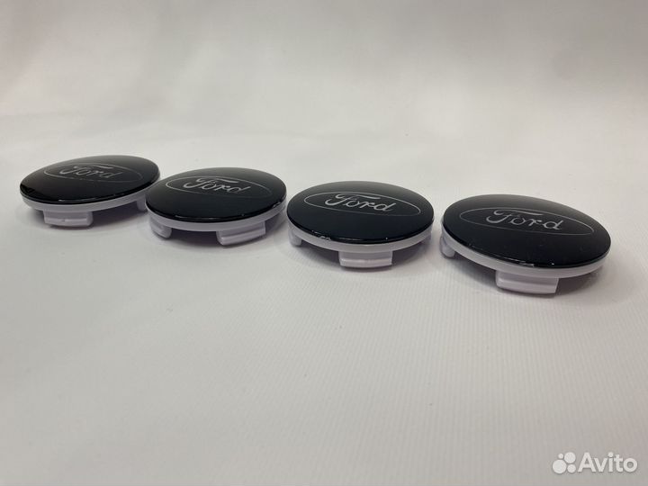 Колпачки заглушки на литые диски Ford черные