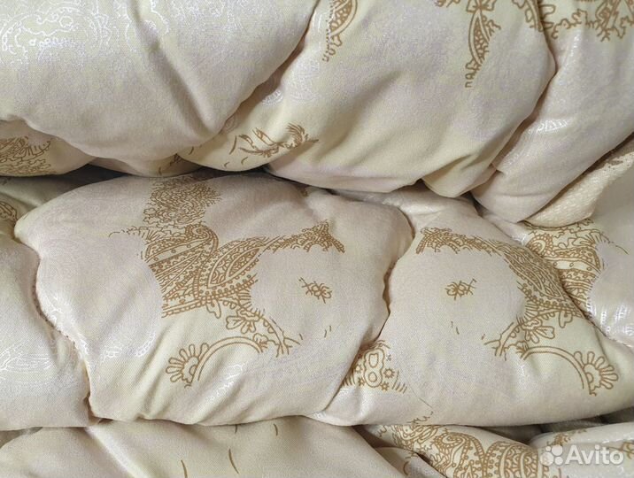 Одеяло шерсть в тике стандартное (2,0сп) Иваново