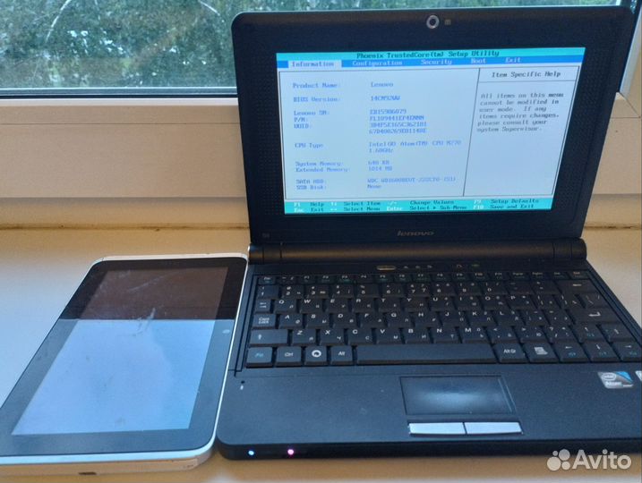 Нетбук Lenovo и планшет HTC