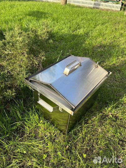 Коптильня горячего копчения из нержавейки