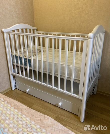 Детская кроватка Лель с ящиком