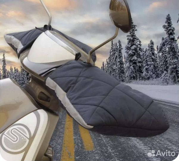 Варежки утепленные на мопед велосипед скутер