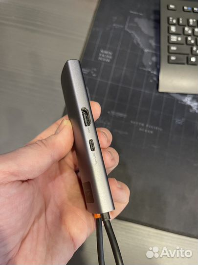 Переходник type-c на hdmi (4k60hz) и usb