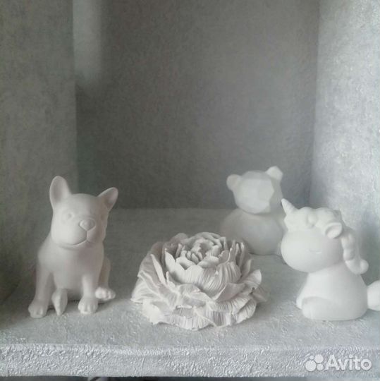 Гипсовые фигурки для росписи, детского творчества