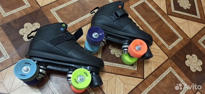 Коньки роликовые новые decathlon четырехколесные
