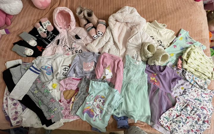 Вещи пакетом на девочку 98 104