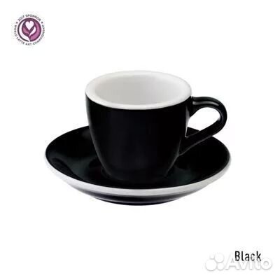 Чашка Loveramics Black Red Yellow 80 мл эспрессо