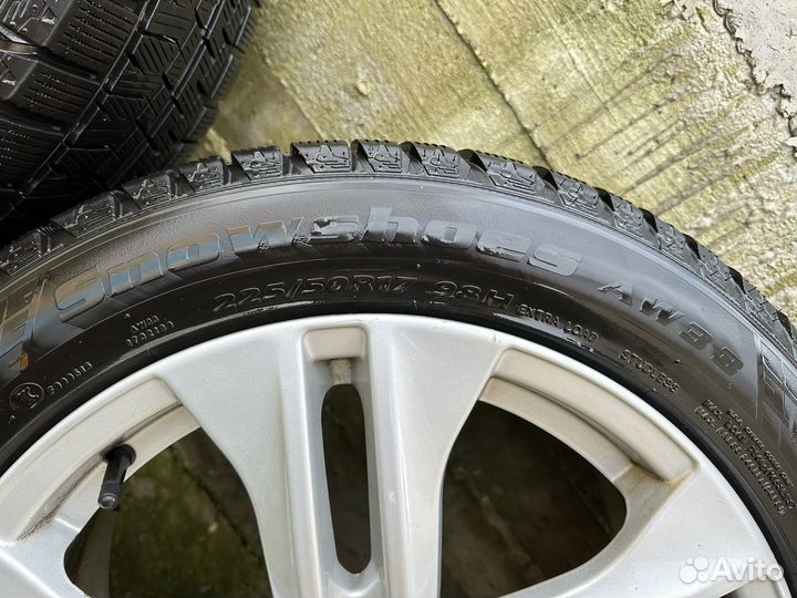 Диски с резиной R17 на Мерседес комплект 4шт