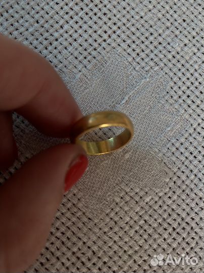 Кольцо золотое обручальное 958 проба