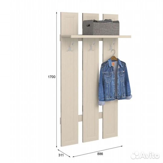 Вешалка настенная Лазурит Магна