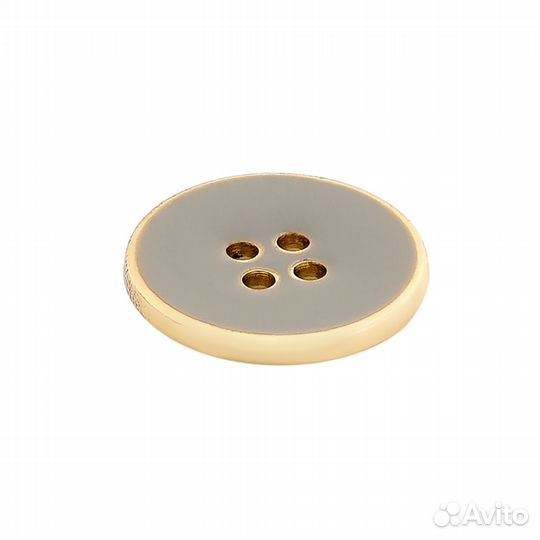 Beige/G бежевый с золотом RB z-93 Пуговица 36L (23мм), 4 прокола пластик (Beige/G бежевый с золотом)