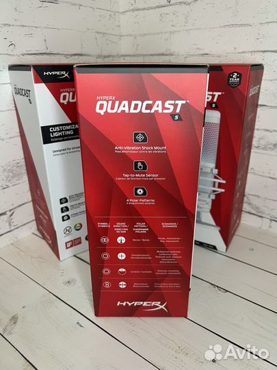 Микрофон HyperX Quadcast S White